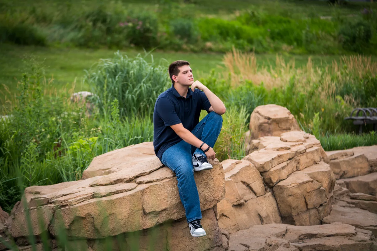 Senior portrait session in Lincoln, Nebraska