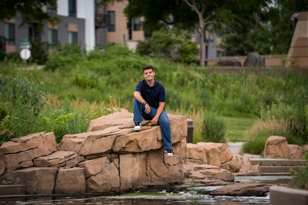 Senior portrait session in Lincoln, Nebraska