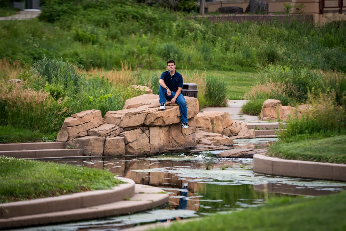 Senior portrait session in Lincoln, Nebraska